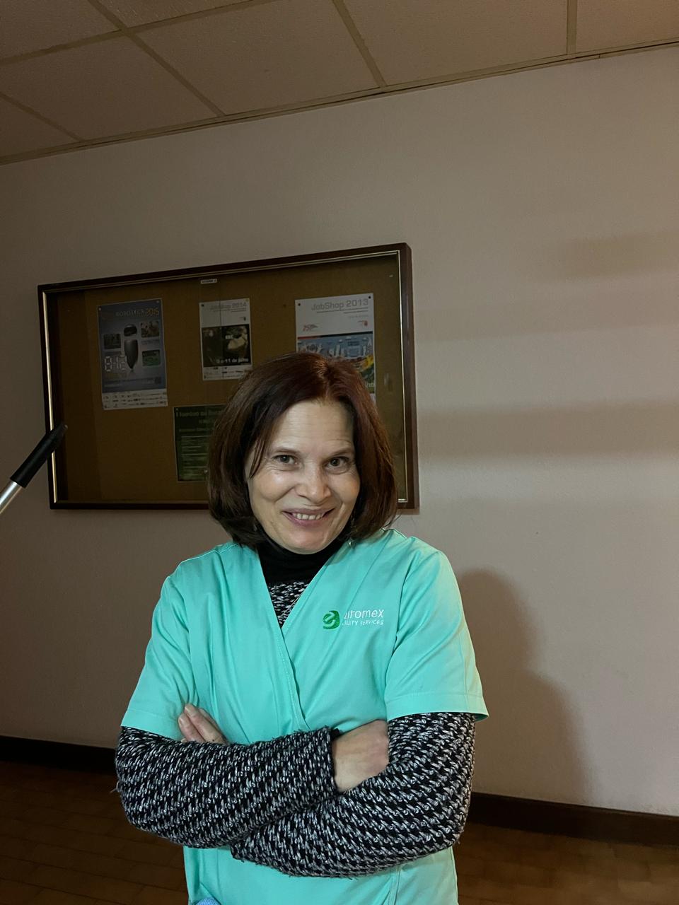 Imagem 7: Noémia Eira, trabalha na equipa das limpezas da Utad/Juliana Gomes/ Vila Real/2024