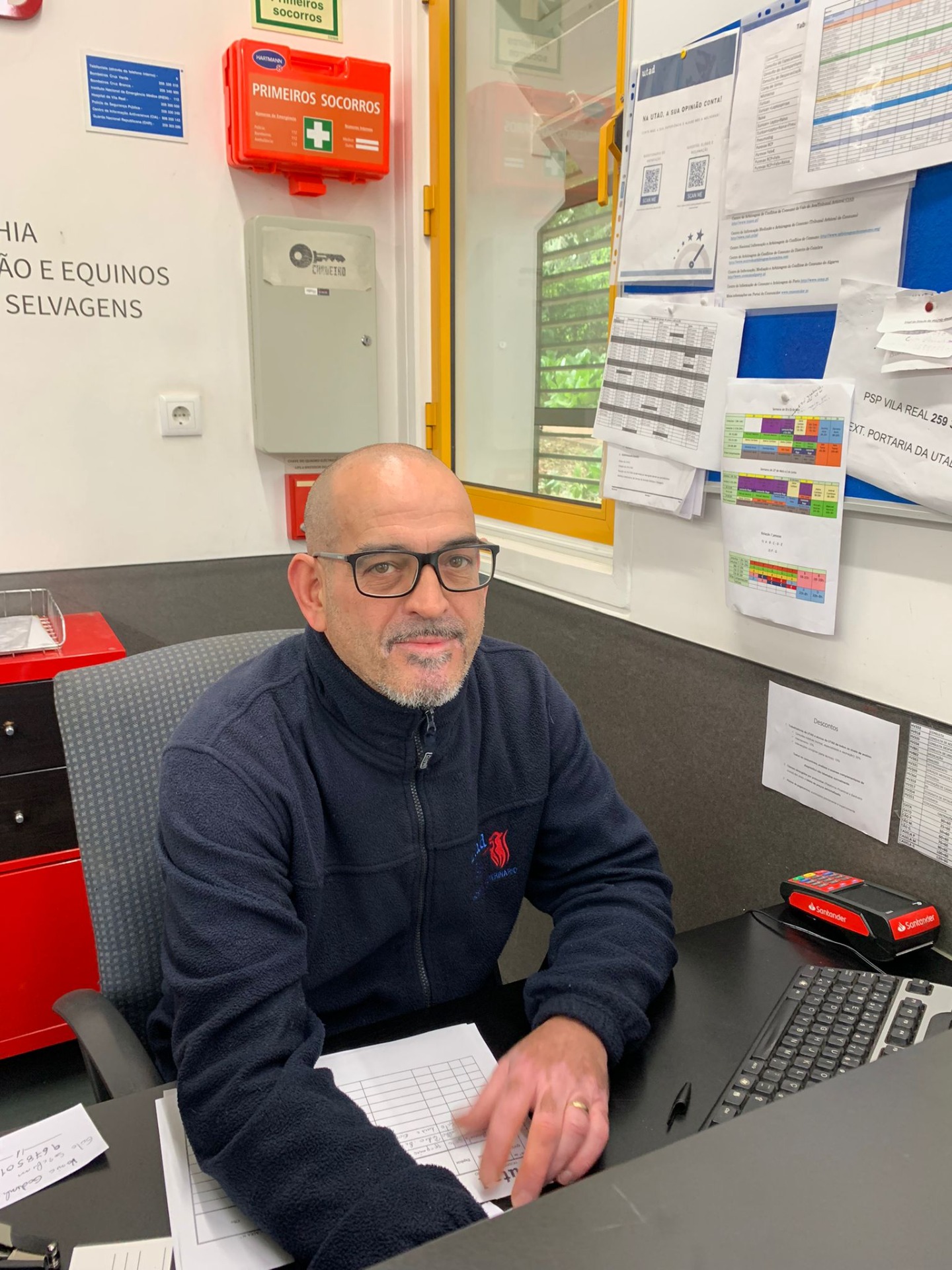 Imagem 9: Paulo Brito, assistente técnico no Hospital veterinário/Juliana Gomes/ Vila Real/2024